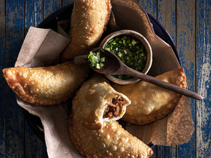Empanadas de ternera, chorizo y huevo con Rub #12 EL DORADO🇨🇴 by Rausch