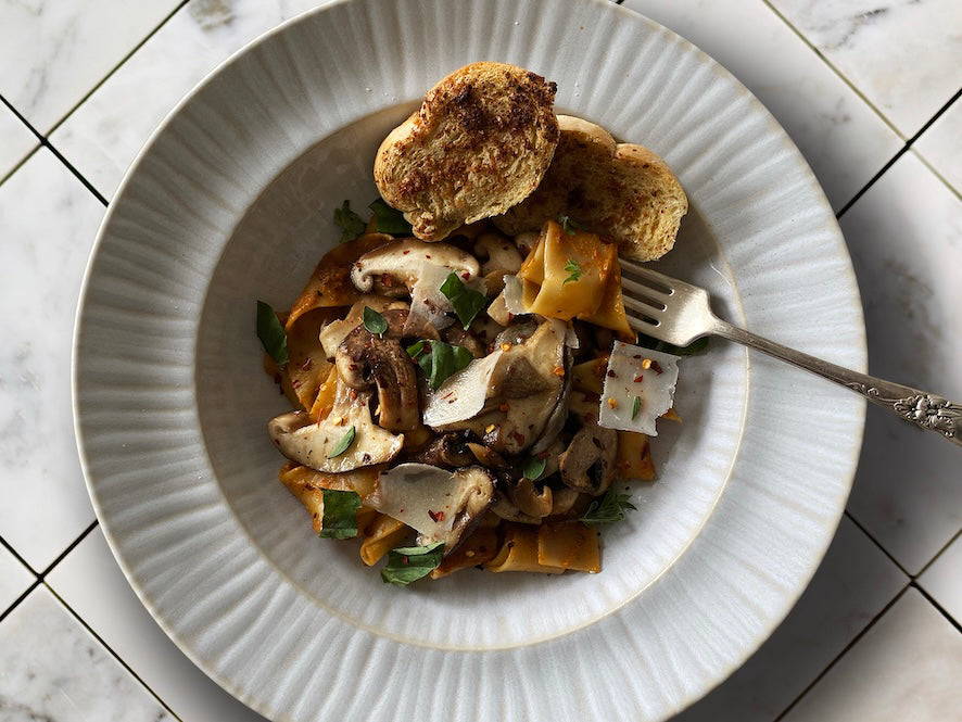 Pappardelle con ragú de hongos y Rub #6 NAPOLI🇮🇹