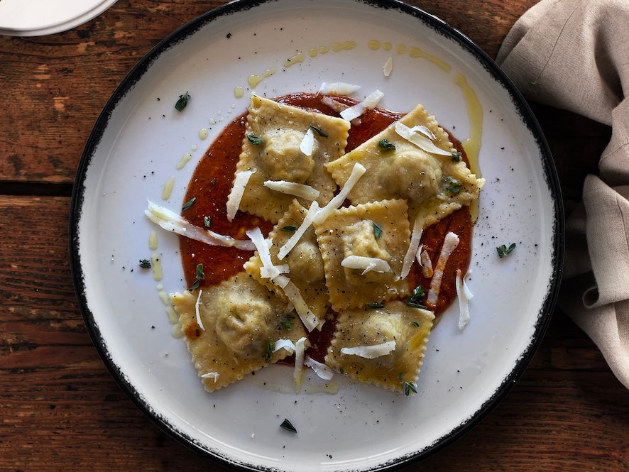 Ravioli de chorizo y tomates secos con Rub #6 NAPOLI🇮🇹